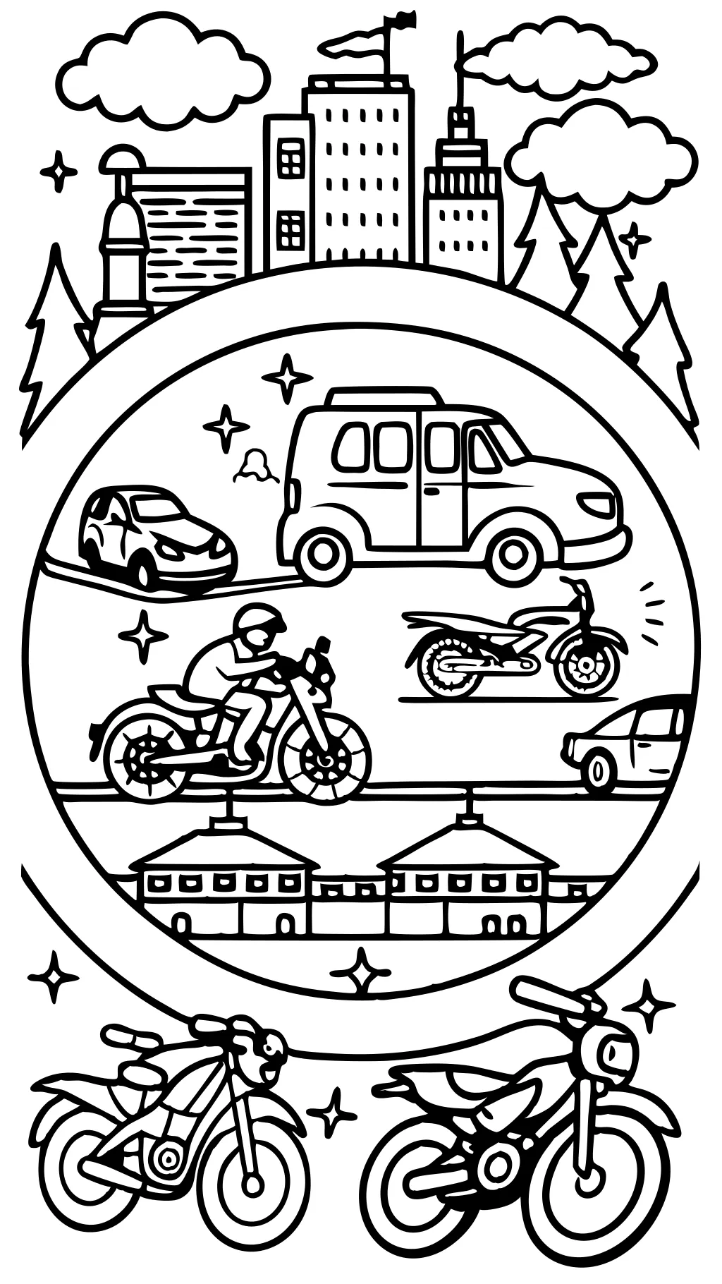 coloring pages of vehicles